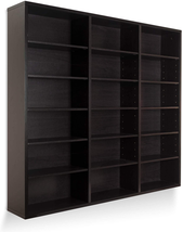 Media Storage Espresso Cabinet Large 540 Wall Mounted NEW - £107.32 GBP