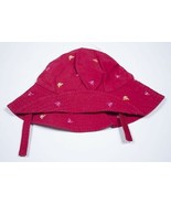 GYMBOREE NEW GIRLS 0-6M RED LA PLAYA BUTTERFLY HAT 3M 6M SUNHAT BUTTERFLIES - $3.95