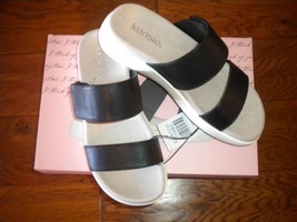 Kensie Women&#39;s Size 8.5 Jipsy Black Adjustable FIt Sandals NWB - £17.78 GBP