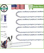 High-Performance 18&quot; Chainsaw Chain - 62 Drive Links, Low-Kickback Design - $53.14 CAD