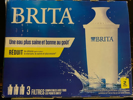 Brita Water Pitchers Standard Replacement Classic Filters 3 Pack New In Box - $9.49
