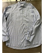 Eton Contemporary Men’s Dress Shirt 46/18 XXL Plaid  Long Sleeve Button Up - €24,96 EUR