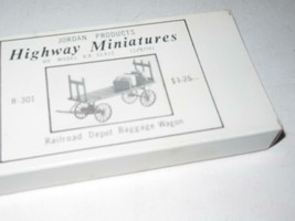 Ho Scale - Highway Miniatures R-301 Railroad Depot Baggage Wagon KIT- New -S31B - £10.65 GBP