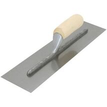 Concrete Finishing Trowel 14 X 4 Curved Wood Handle - $31.30 CAD