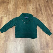 Polo Ralph Lauren Baby Boy Forest Green Pullover Sweater Sweatshirt Size... - $17.82