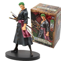 17CM One Piece RORONOA ZORO Anime Action Collection Figure Model Collectible Toy - £16.07 GBP+