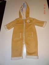 Boy or Girl Beige snowsuit size 6-9 months. By Simply Basic. Baby Bear fun. - £13.48 GBP