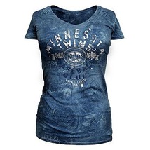 MLB Woman&#39;s Blue Minnesota Twins Distressed Tee L Officially Licensed NWT - $18.99