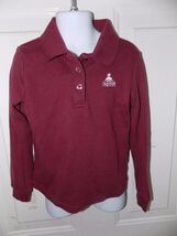 French Toast Burgundy Long Sleeve Scalloped Color Polo Size 6 Girl's EUC - $16.20