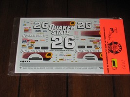 Slixx NASCAR 1047 26 Quaker State Oil Ford Brett Bodine Waterslide Decals 1/24 - £11.00 GBP