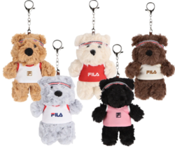 FILA Teddy Bear Berry Keyring Keychain Bag Casual Lifestyle Accessory 1p... - $38.61