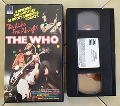 THE WHO The Kids Are Alright VHS Tape Docu-History (1979, Thorn EMI) NTSC - £11.42 GBP