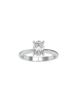 Buoyant Prong Moissanite Diamond Stone White Gold Ring - €518,67 EUR