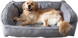 Sofa Couch Pet Dog Bed - Chew Resistant - Memory Foam - Assembled Usa - Large/Ex - £72.71 GBP