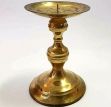 Solid Brass Taper Pillar Candle Holder  5&quot; - £13.58 GBP