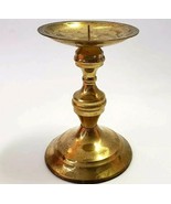 Solid Brass Taper Pillar Candle Holder  5&quot; - £13.39 GBP