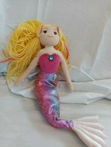 Aurora Mermaid Soft Toy With Blonde Hair Approx 14&quot; - $11.70