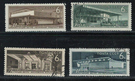 RUSSIA USSR CCCP 1965 Very Fine Precancel Hinged Stamps Scott # 3120-23 Subway - $1.45