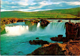 Postcard Iceland North Gooafoss, Waterfall 135&#39; #255 6 x 4 Inches - £5.28 GBP