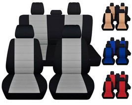 Front and Rear car seat covers fits 2011-2023 Ford F150 truck  25 colors - $149.24+