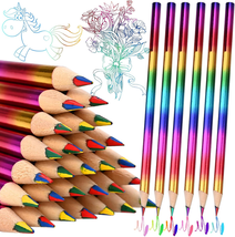 40Pcs 4-In-1 Rainbow Pencils Party Favors (NOT Pre-Sharpened)– Colored P... - $13.33