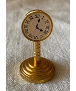 ⭕Miniature / brass / clock / collectible / miniatures / vintage / antiqu... - $301.53 MXN