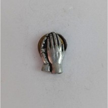 Vintage The Lord&#39;s Praying Hands Religious Lapel Hat Pin - £6.47 GBP