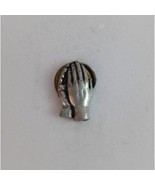 Vintage The Lord&#39;s Praying Hands Religious Lapel Hat Pin - £6.36 GBP