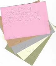 A6 Embossed Paper. 10 Sheets. Tree. Cardmaking Scrapbooking Crafts - $4.42 CAD