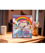 Lisa Frank 3 Ring Binder 30th Happy Birthday Markie Celeste Unicorns Rai... - £9.50 GBP