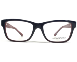 Emporio Armani Eyeglasses Frames EA 3051 5347 Dark Blue Red Square 51-16-140 - £44.95 GBP
