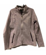 Eddie Bauer Fleece Jacket Full Zip lilac and Purple Women&#39;s Size Medium - $42.59 CAD