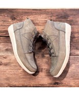 Vionic Shawna Shoes Women&#39;s 7 Gray Nubuck Comfort Zip High Top Sneakers ... - $39.40