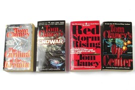 4 books by TOM CLANCY: Op-Center/Cardinal Of The Kremlin/Red Storm Risin... - £8.66 GBP