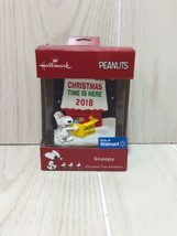 Hallmark Walmart Peanuts Snoopy doghouse Christmas time is here 2018 ornament - £7.90 GBP