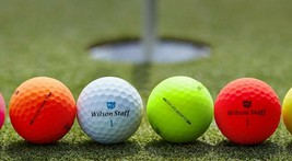 46 Near Mint MATTE Colored Wilson Duo Golf Balls MIX - FREE SHIPPING - AAAA - £39.65 GBP
