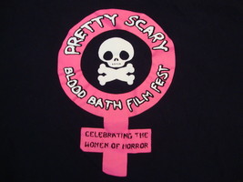 Pretty Scary Film Fest Celebrating Women of Horror Movie Promo T Shirt XXL - $16.34