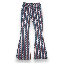 Rock &amp; Roll Cowgirl Jeans Patriotic Stars Stripes Womens High Rise Flare 27x36” - £18.57 GBP