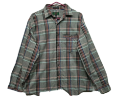 Vtg 80s Colours by Alexander Julian Plaid Button Up Long Sleeve Shirt Sz L - £14.81 GBP