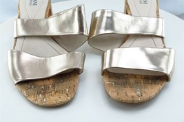 Alfani Sz 10 M Gold Slide Synthetic Women Sandals - £15.60 GBP