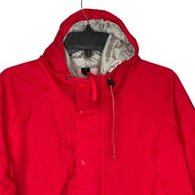 L.L Bean Stowaway Hooded Raincoat Jacket Red Zip Ankle Set Pants Men Medium - $108.89