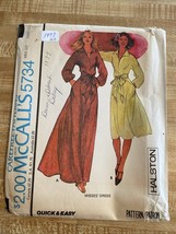 McCall’s pattern 5734, Misses Small, Dress, Uncut, 1977 - $92.66 MXN