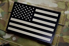 Large Infrared US Flag Tan Black IR US Navy Army Green Beret SEAL PJ USA... - £16.22 GBP