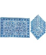 Hand Block 100% Cotton Indian Style Theme Dining Table Mats and Napkins ... - $49.99