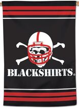 Nebraska Cornhuskers Blackshirts Flag 12x8in NCAA Football - €21,34 EUR