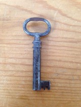Vintage Antique 1800s 19th Century 2.25&quot; Victorian Skeleton Key Solid Metal  - £29.63 GBP
