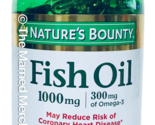 Nature&#39;s Bounty 1000mg Fish Oil 300 mg Omega 3 145 softgels each 6/2025 ... - $14.90