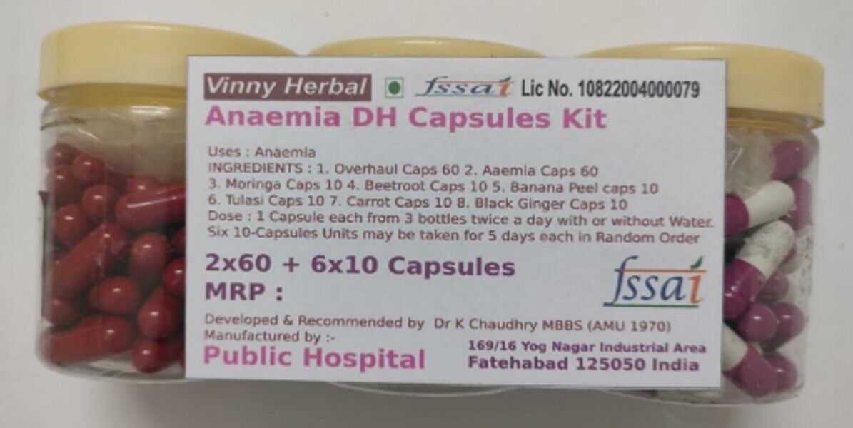 Primary image for Anaemia DH Herbal Supplement Capsules Kit