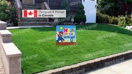 Happy Birthday Sign (24&quot; Tall) Super Mario Style - QTY 1 pc OR 9 pcs Pac... - $16.00