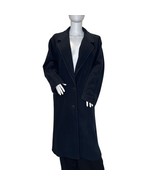 Vintage Christian Dior Size M 14 Black Wool Pea Coat  - $243.13 CAD